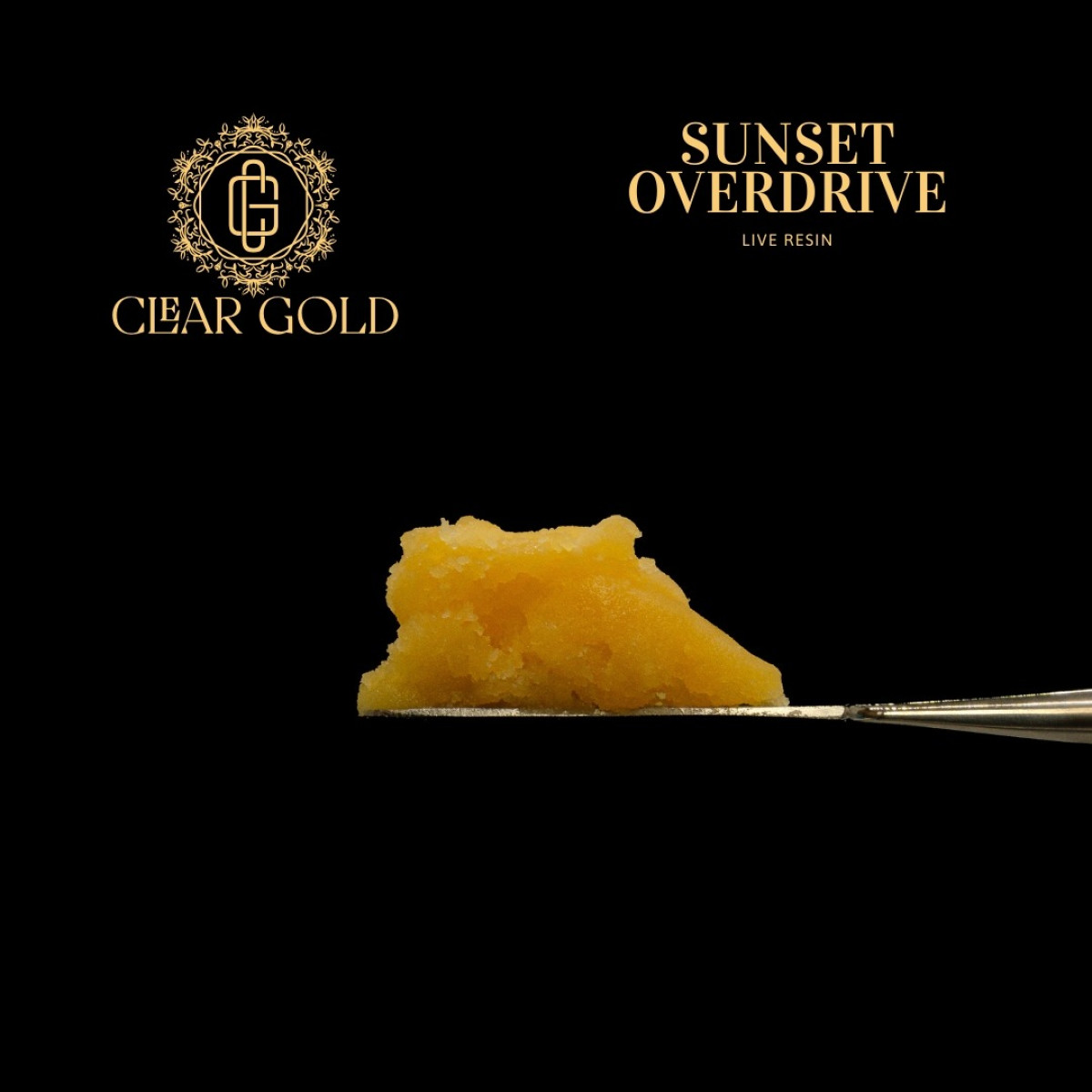 Photograph of product: Clear Gold 1g Cured Resin - Sunset Overdrive