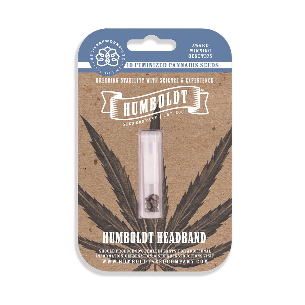 Photograph of product: HUMBOLDT SEED COMPANY - HUMBOLDT HEADBAND FEMINIZED SEEDS 10 PACK
