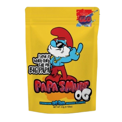 Photograph of product: Glo Farms 3.5g Papa Smurf