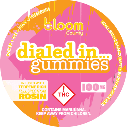 Photograph of product: Dialed In - Rosin Gummies - Cajun Mints (I) 100mg