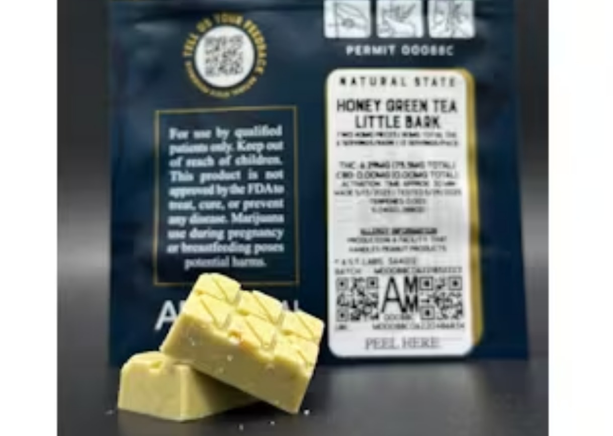 Photograph of product: Natural State Honey Green Tea Little Bark 80MG (2ct)