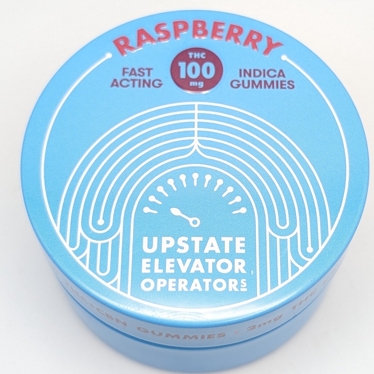Photograph of product: Raspberry 1:1 TH-oui: CBN 100mg Gummies