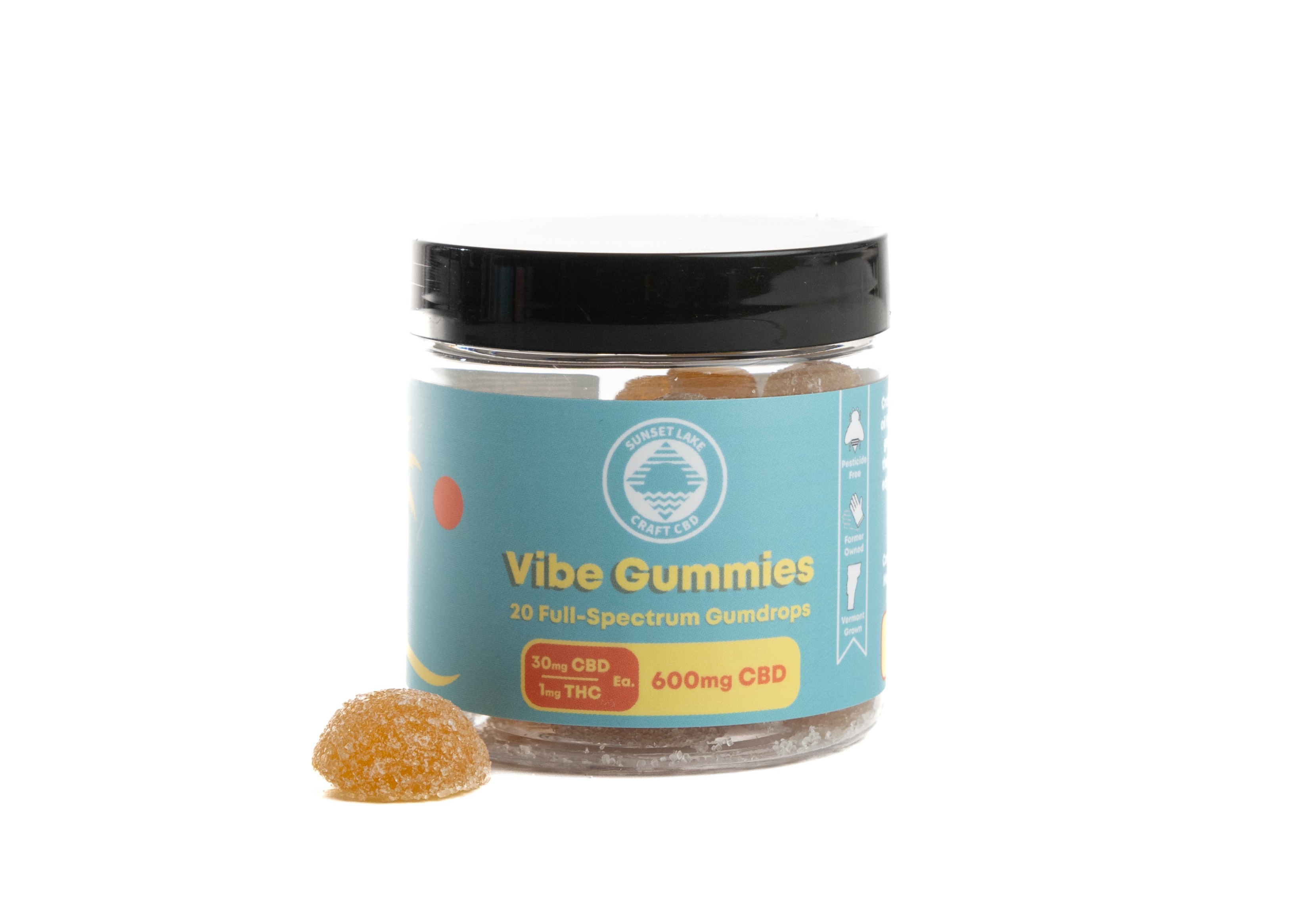Photograph of product: SL CBD | Vibe Gummies 20pk | 600mg CBD & 20mg TH-oui