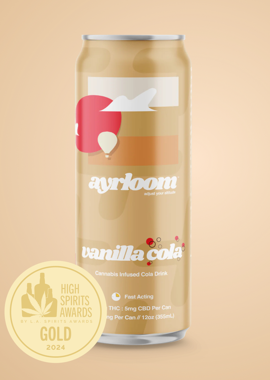 Photograph of Product: Ayrloom AU- Beverage 12oz - 2:1 - Vanilla Cola