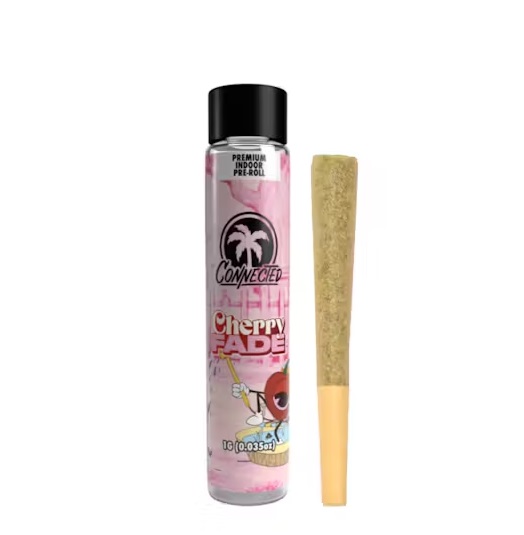 Photograph of product: Connected 1g Cherry Fade Pre-Roll Hybrid