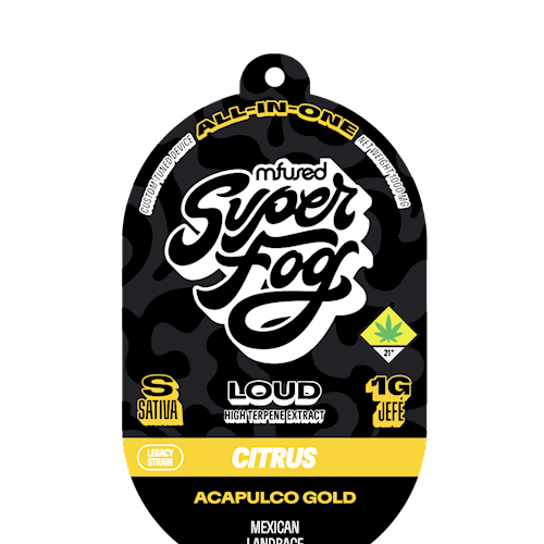 Photograph of product: Mfused Super Fog - Acapulco Gold LOUD Disposable