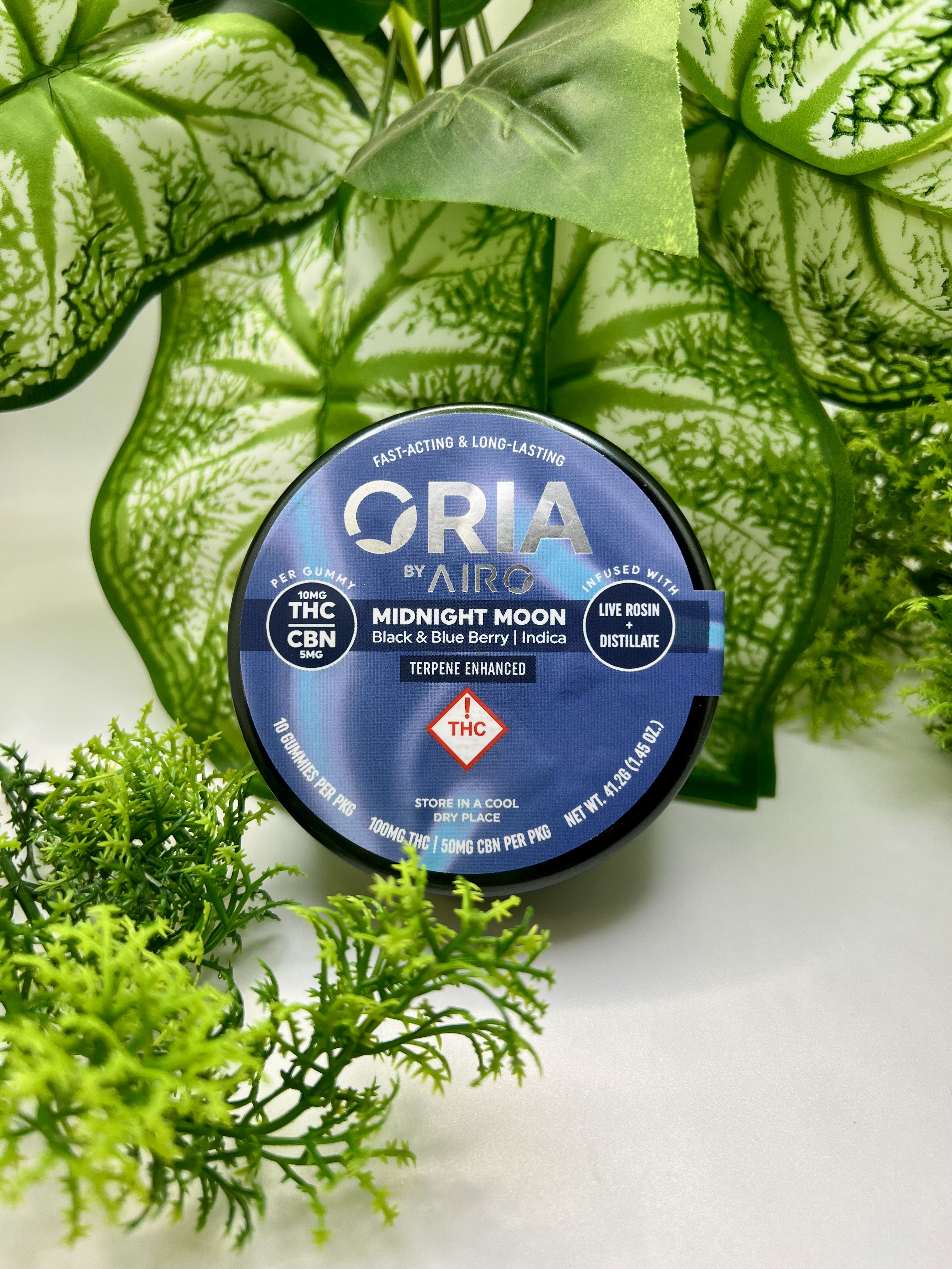 Photograph of product: Oria - Midnight Moon - 100mg Gummies