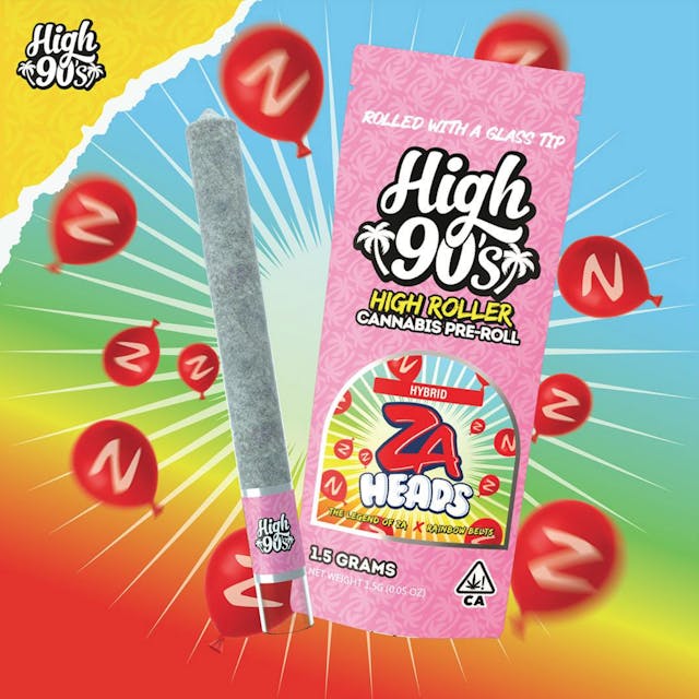 Photograph of product: H90 ZA Heads 1.5g Preroll - 