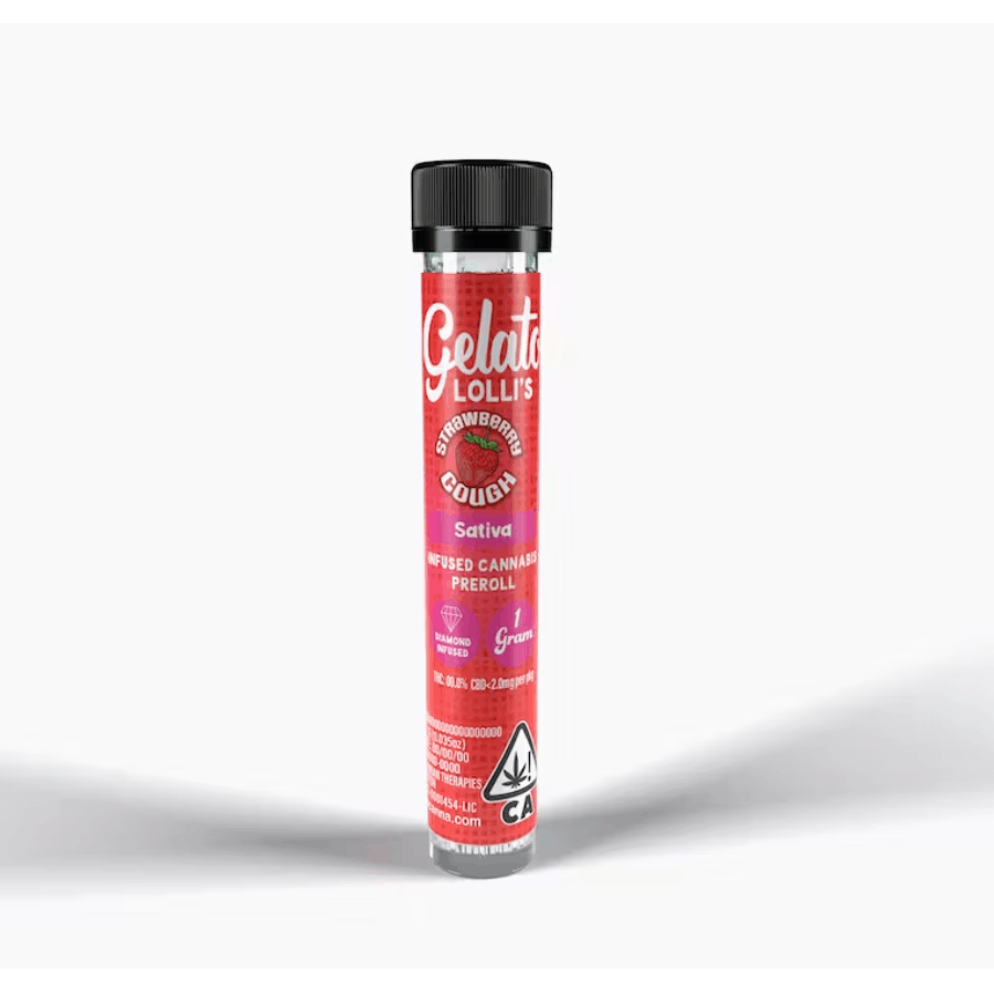 Photograph of product: Gelato | Lolli's Strawberry Cough Infused Preroll  1.2g