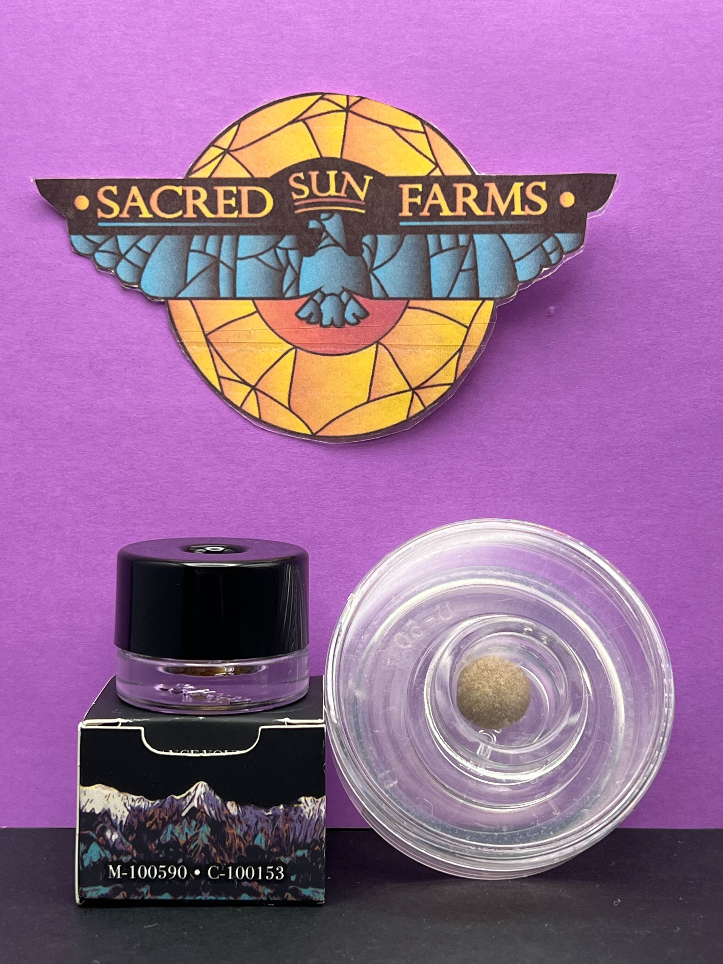 Photograph of product: Bubble au chocolat Temple Ball - Black Maple - Sacred Sun Farm