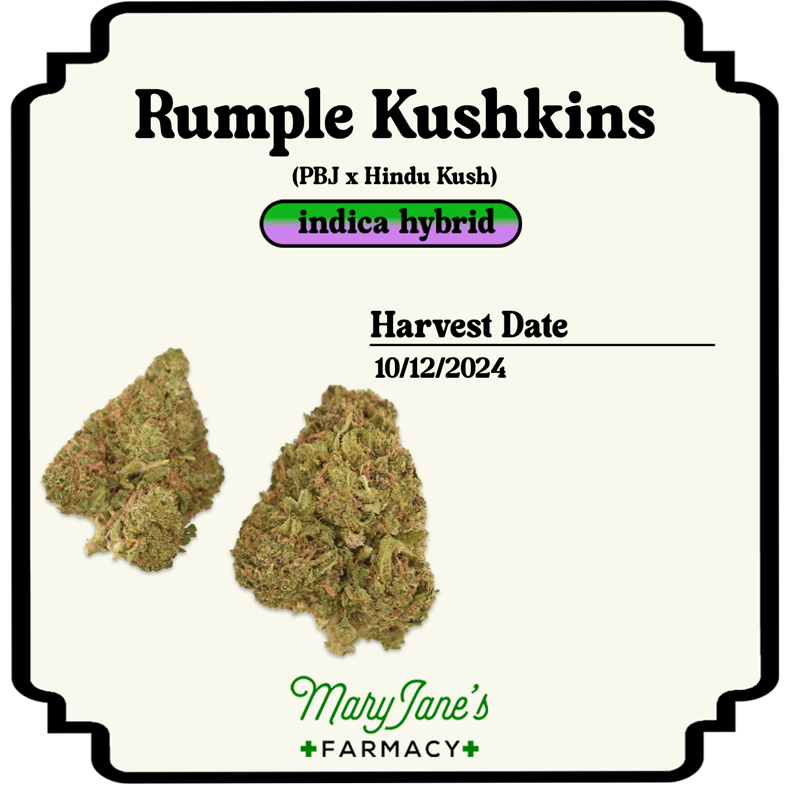 Photograph of product: Rumple Kushkins Prepackaged - 28g