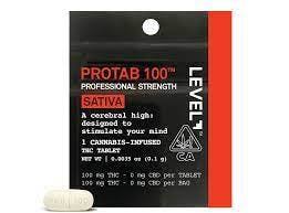 Photograph of product: Oui'd Protab Pro Strength 100mg Thc 1pk