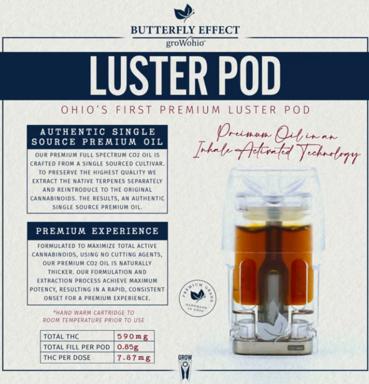 Photograph of product: Black Jack | Luster Pod | 0.85g