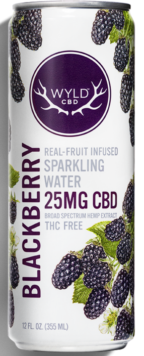 Photograph of product: Wyld Sparkling Water - Blackberry