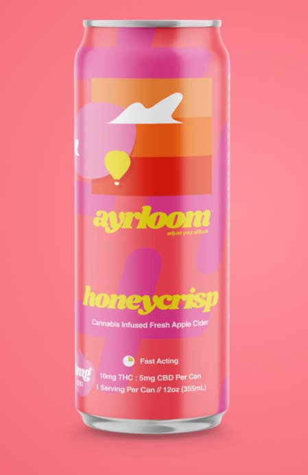 Photograph of product: Ayrloom | Honeycrisp Apple Cider | 2:1 TH-oui:CBD | 10mg