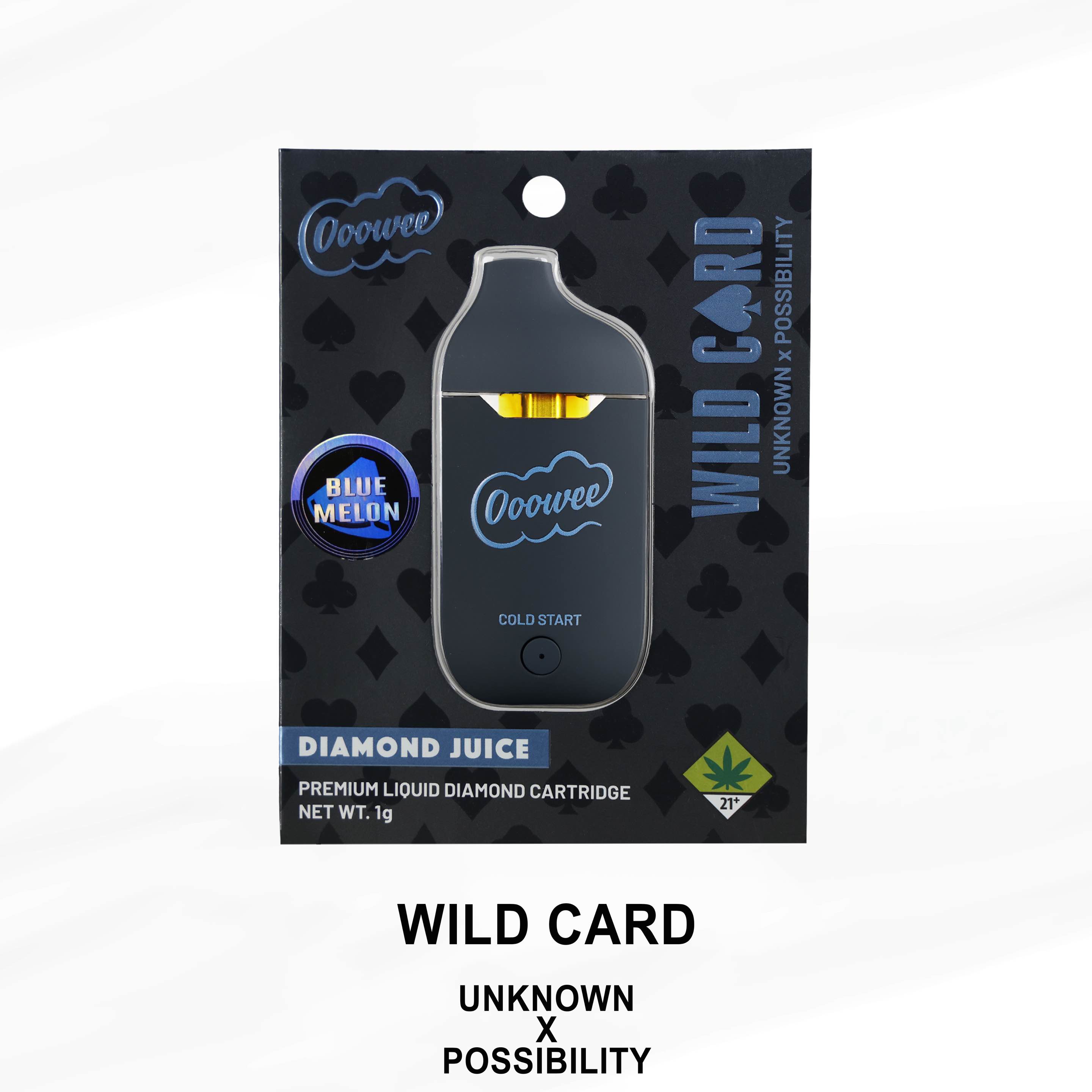 Photograph of product: Wild Card (Blue Melon) Liquid Diamond Disposable | 1g