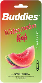 Photograph of product: *Cartridge - TF - Buddies 1g Flavored - GLS - Watermelon Kush