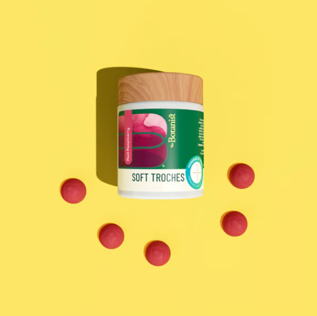 Photograph of product: The Botanist Marionberry Fast Acting Troches 10mg (4pk)