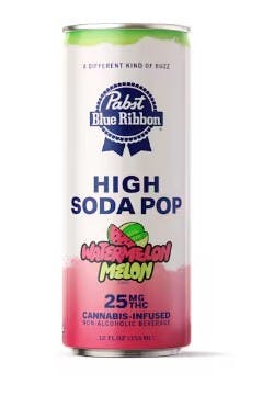 Photograph of product: Watermelon Melon Infused Soda 25mg - Drink