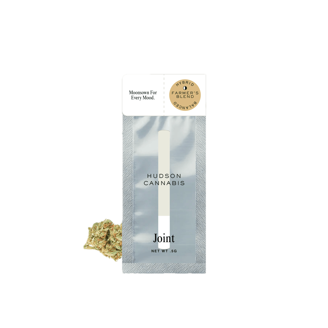 Photograph of product: Hudson Oui'd | Preroll | Hybrid | Farmer's Blend | Moon Sown | Sun Grown