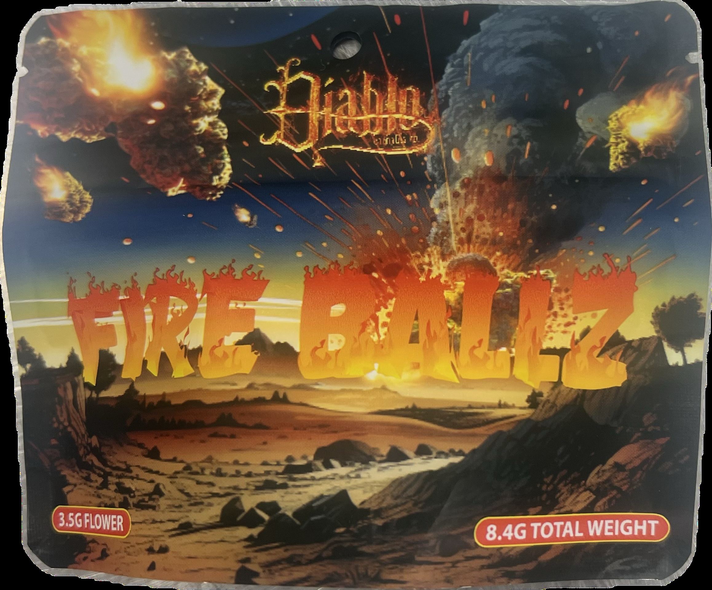 Photograph of product: Diablo Fire Ballz - Tiki Head - 3.5g