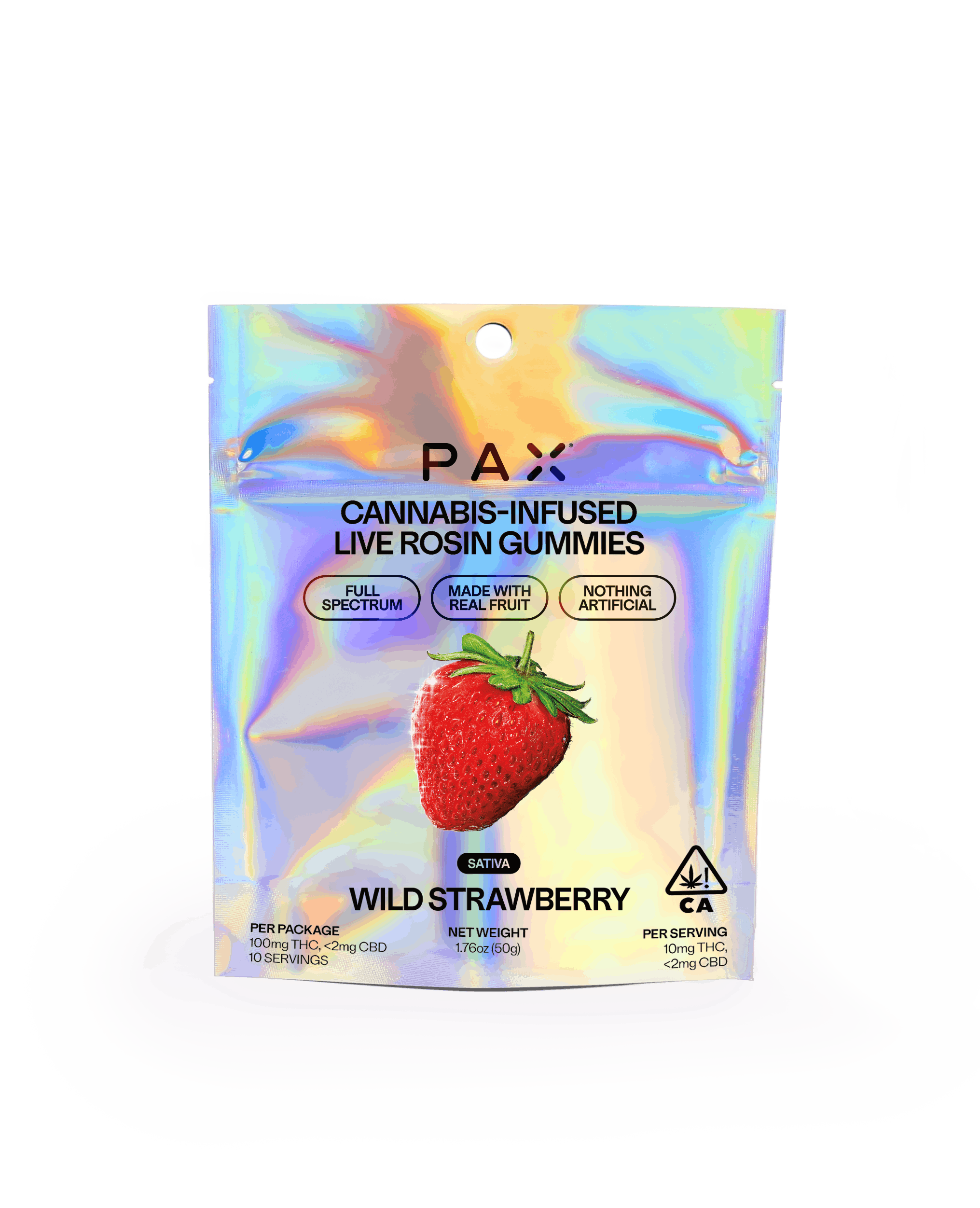 Photograph of product: PAX Live Rosin Gummies - Wild Strawberry - 100mg
