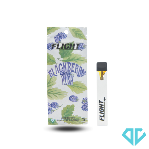 Photograph of product: Flight Live Resin Blackberry Kush Disposable 1g