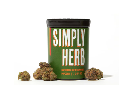 Photograph of product: SIMPLY HERB GRAPE GLITZ POPCORN 7G