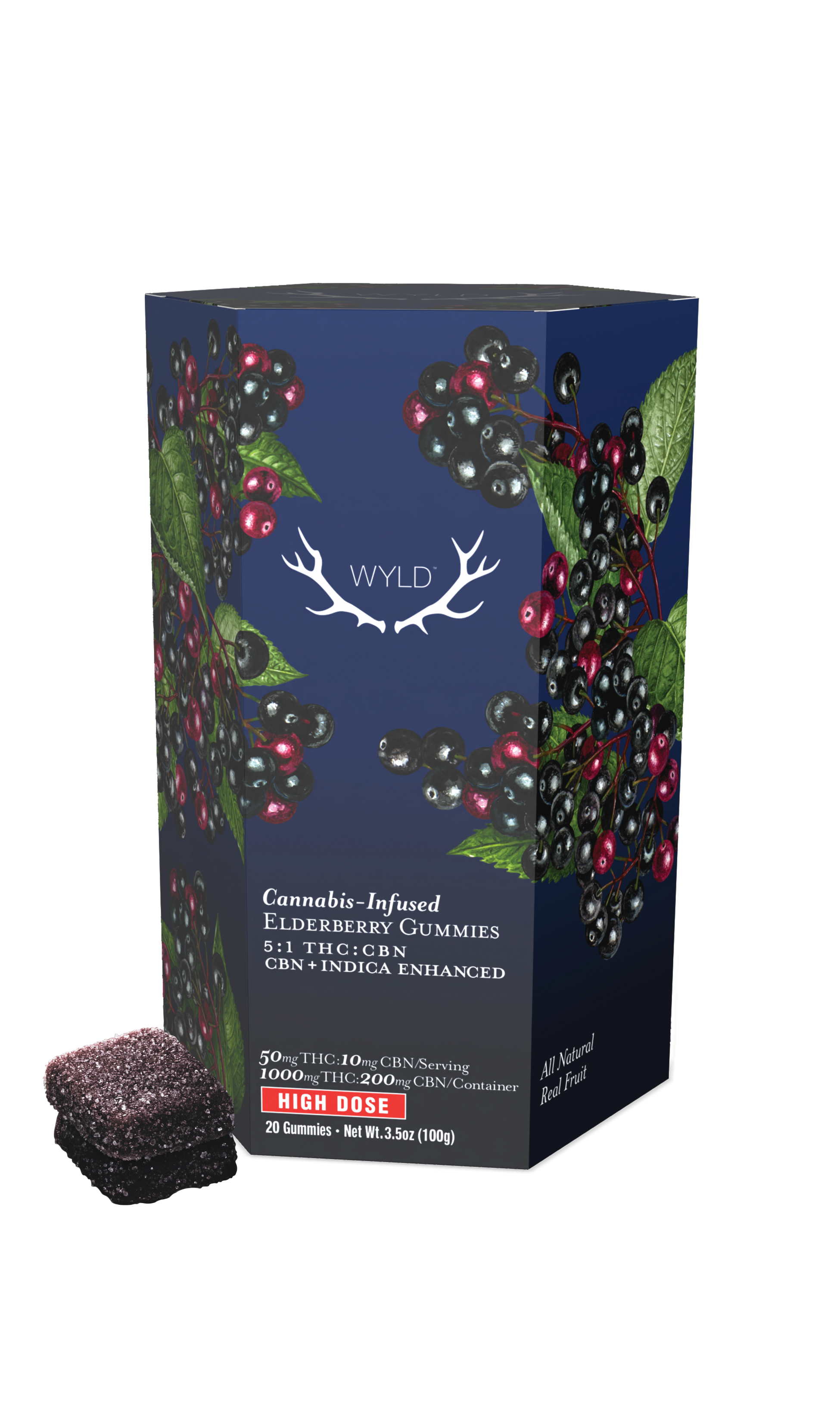 Photograph of product: 5:1 THC:CBN Elderberry - *Medical Only* (20x50mg) 1000mg