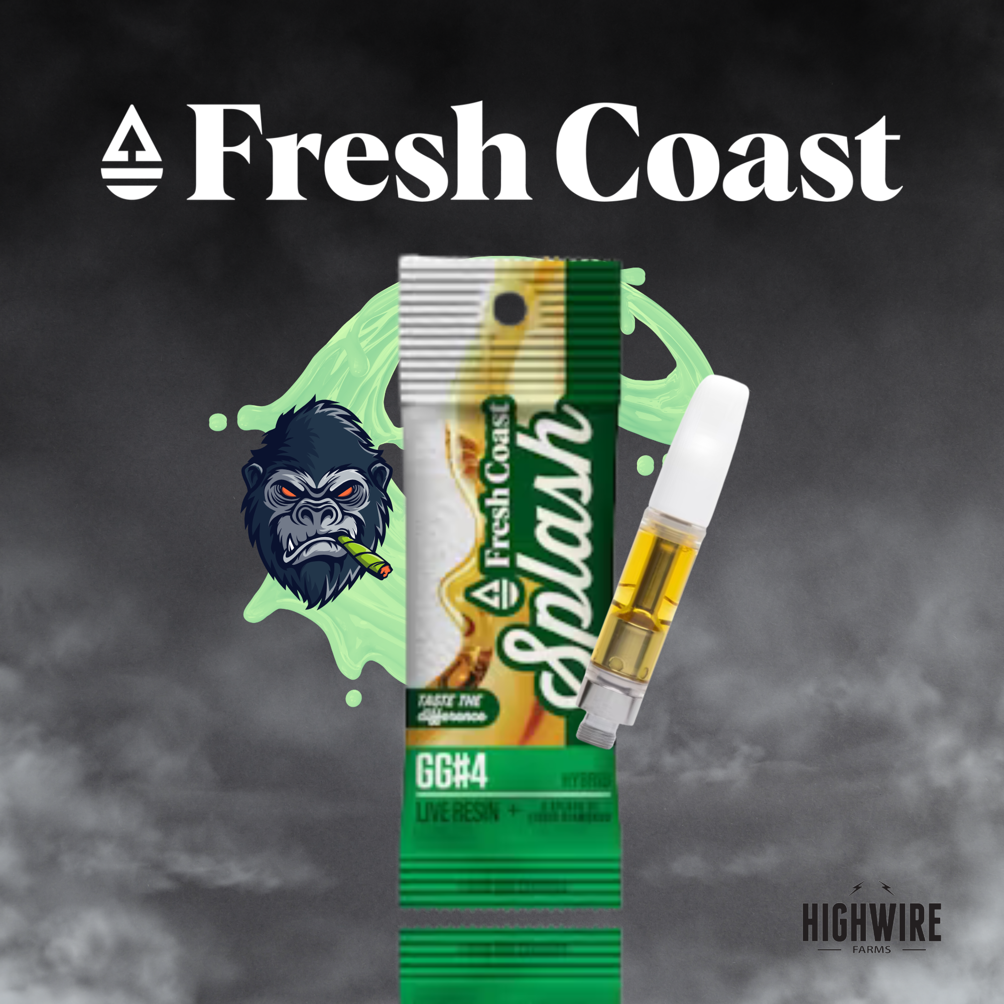 Photograph of product: Splash Cart Live Resin/Liquid Diamonds GG#4 1g