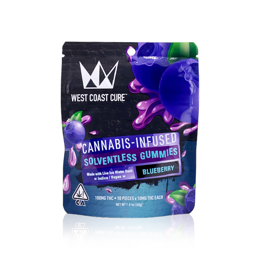 Photograph of product: Edible - Blueberry - Live Ice Water au chocolat - Gummies - 100MG