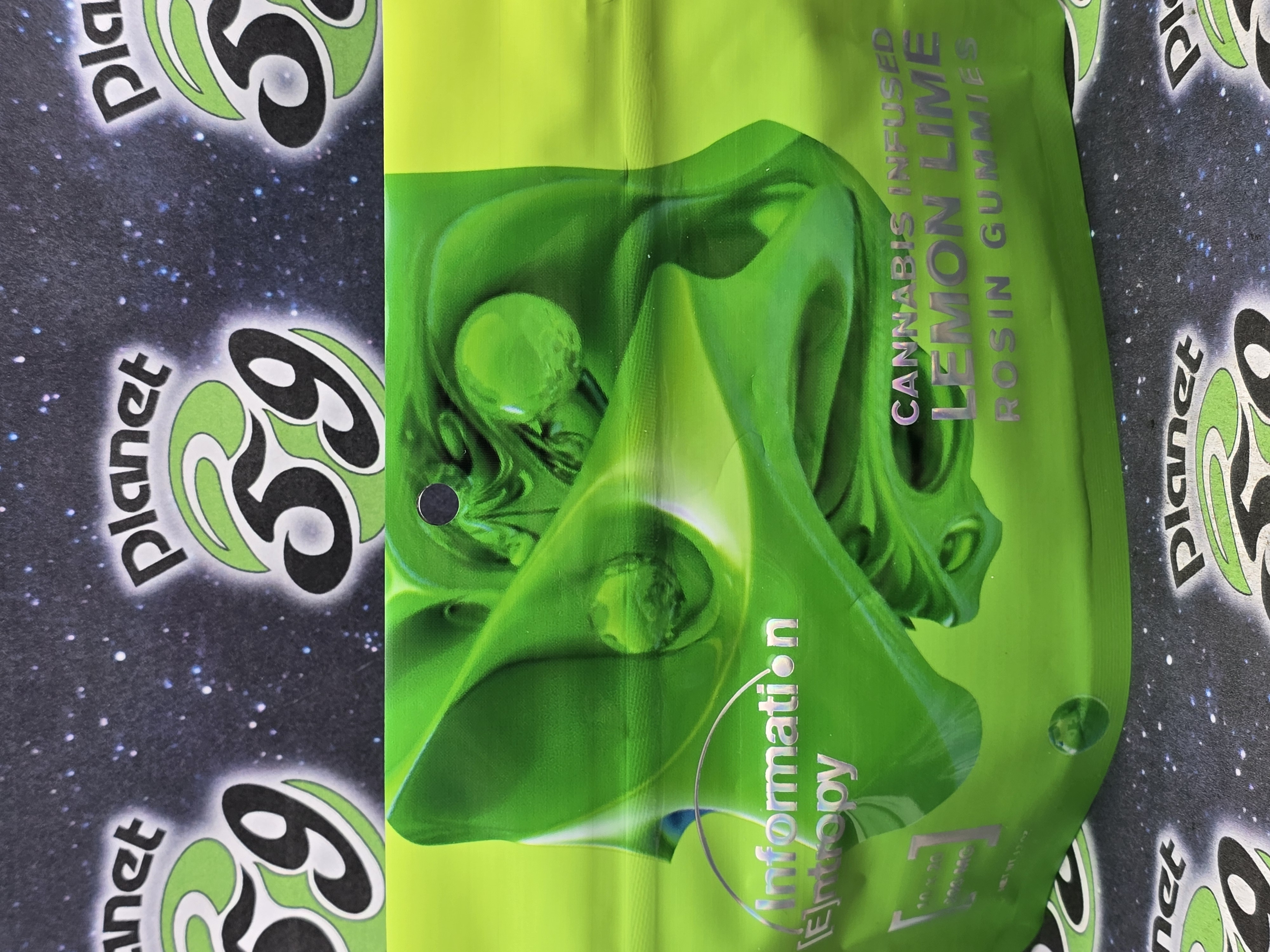 Photograph of product: Information Entropy | Lemon Lime Rosin Gummies | 200mg