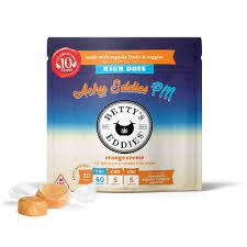 Photograph of product: BETTY'S EDDIES | ORANGE CREME PAIN RELIEF PM | 5mg 10pk