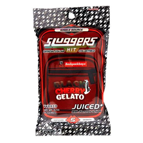 Photograph of product: BLACK CHERRY GELATO .7G INFUSED 5 PACK PREROLLS