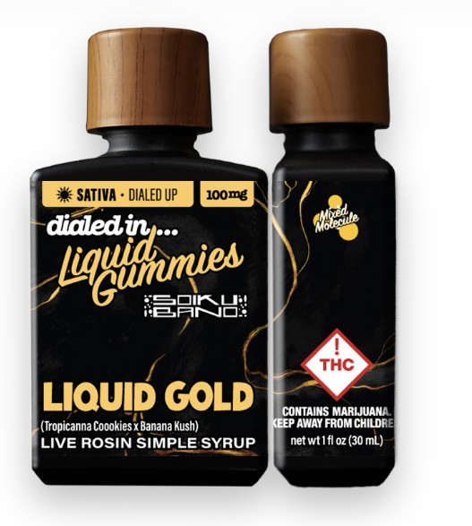 Photograph of product: Liquid Gold Rosin Simple Syrup