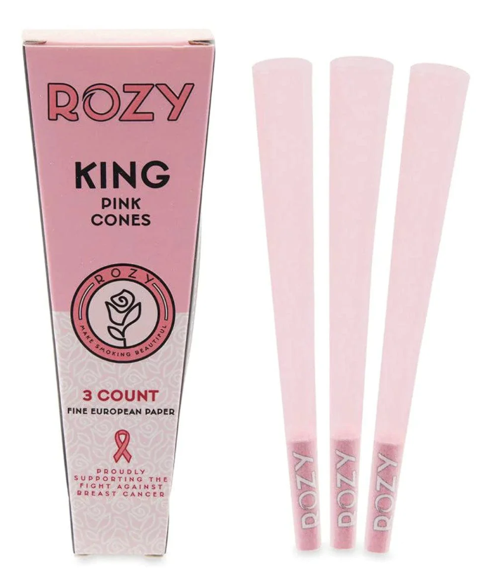 Photograph of product: Rolling Supplies | King Size Pink Cones (3pk)