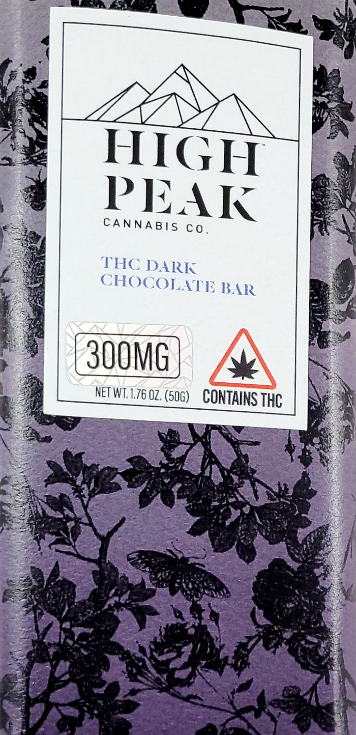 Photograph of product: High Peak- Dark Chocolate Bar (300mg)