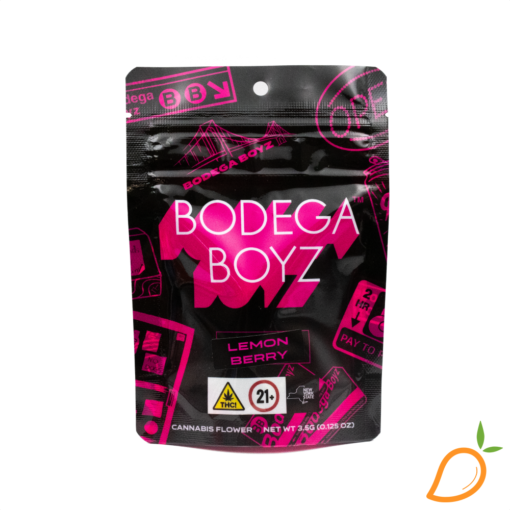 Photograph of product: 3.5g Lemonberry Prepackaged Flower Bodega Boyz
