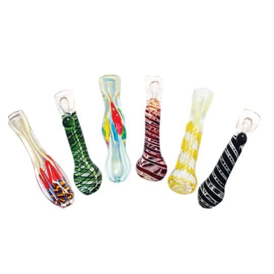 Photograph of product: LUVBUDS Glass Chillum: Assorted