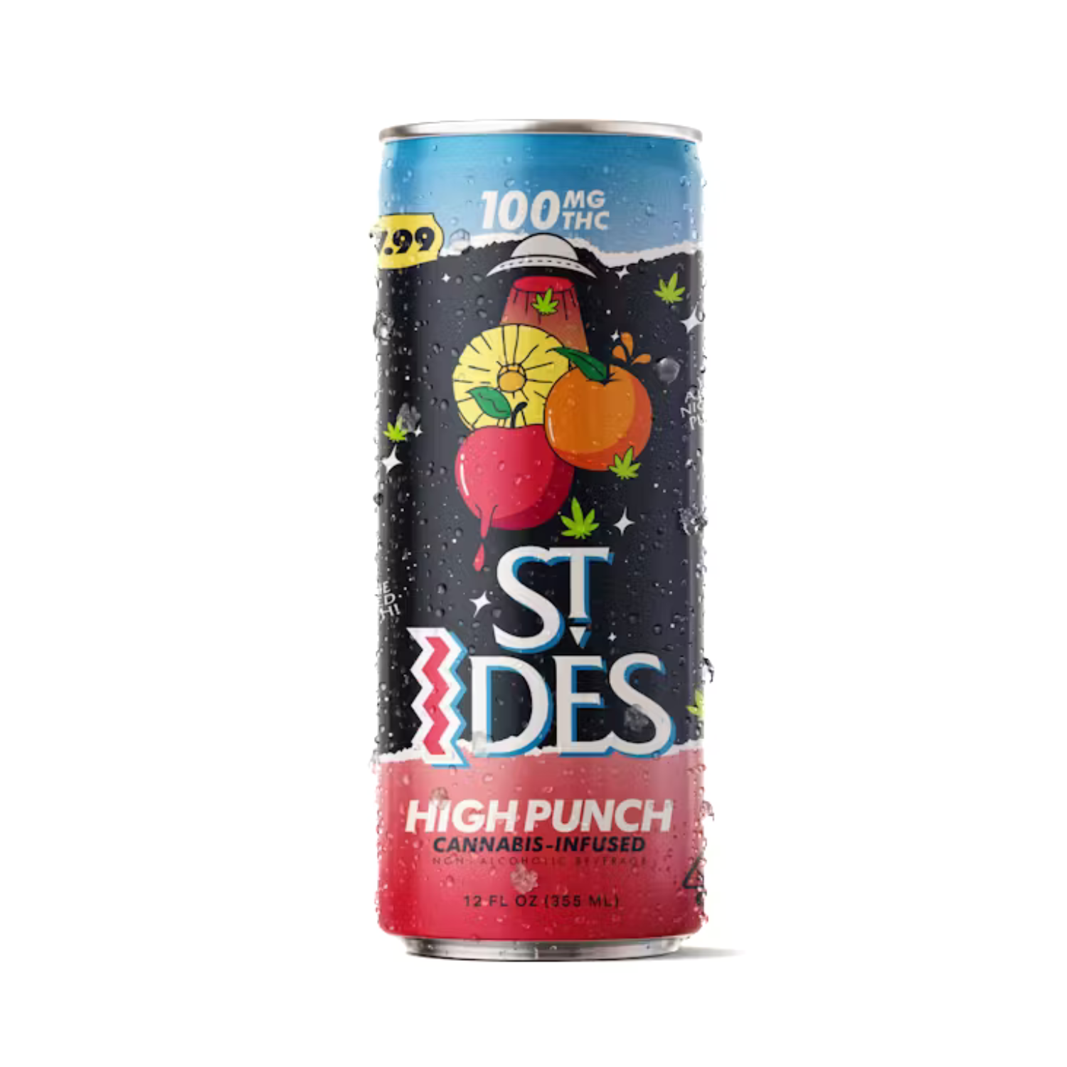Photograph of product: ST. IDES HIGH TEA BEVERAGE - FRUIT PUNCH 100MG 12OZ (1CT)