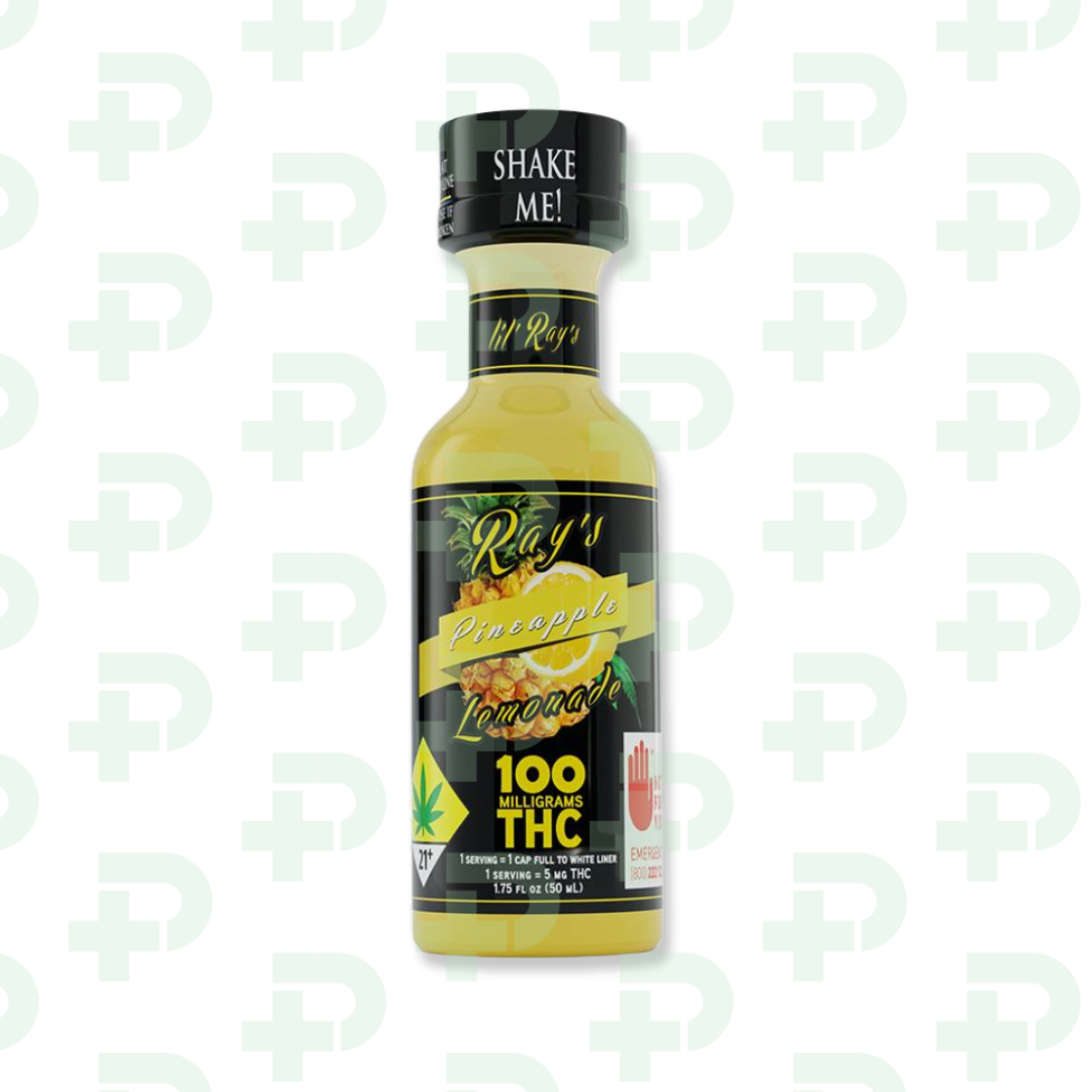 Photograph of product: Lil Rays 100mg Lemonade - Pineapple
