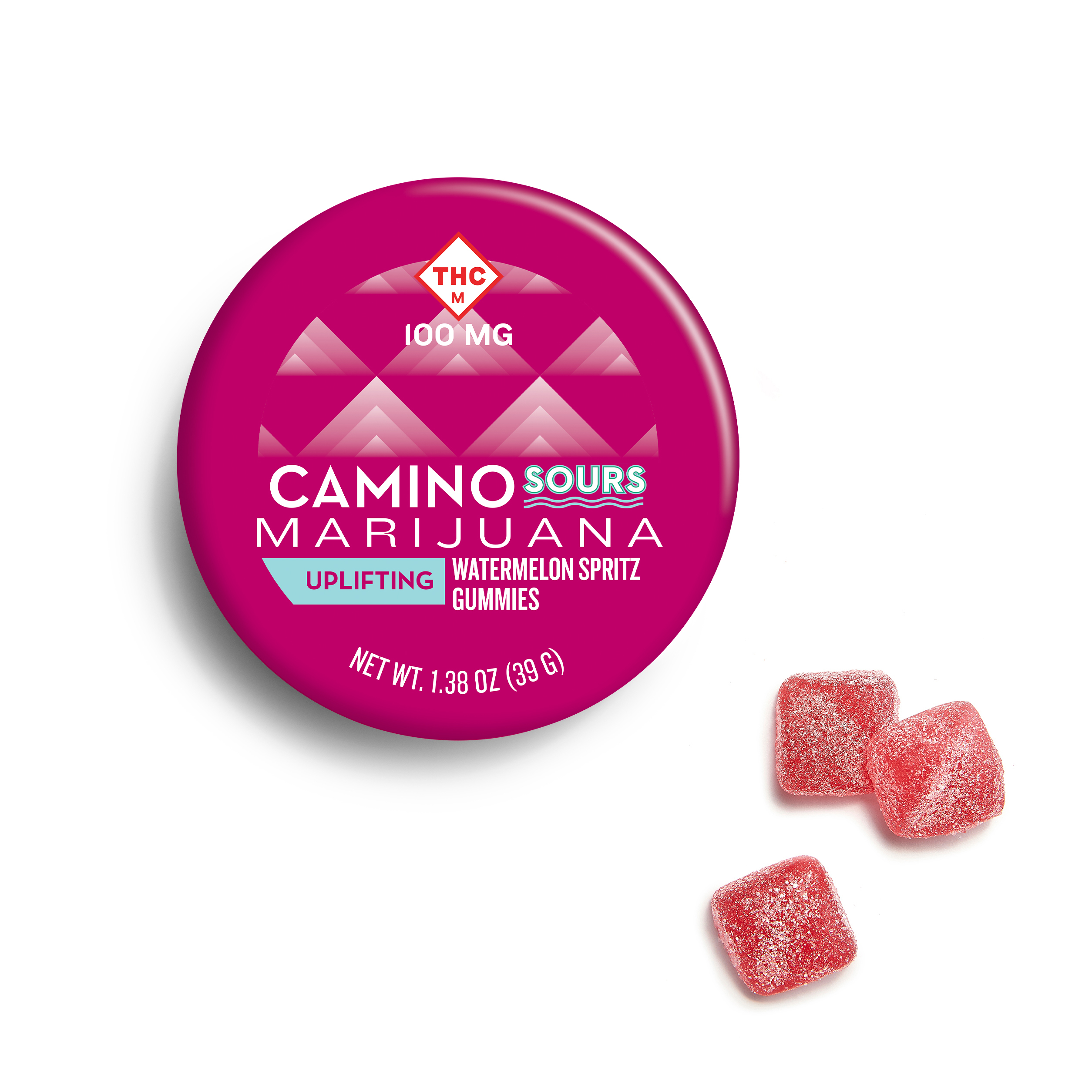 Photograph of Product: Watermelon Spritz - Sativa Sour Gummies - 100mg
