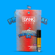 Photograph of product: DANK VAPES | PRESIDENTIAL OG | CARTRIDGE | 1G