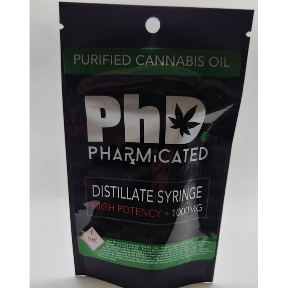 Photograph of product: PhD - High Potency Distillate Syringe