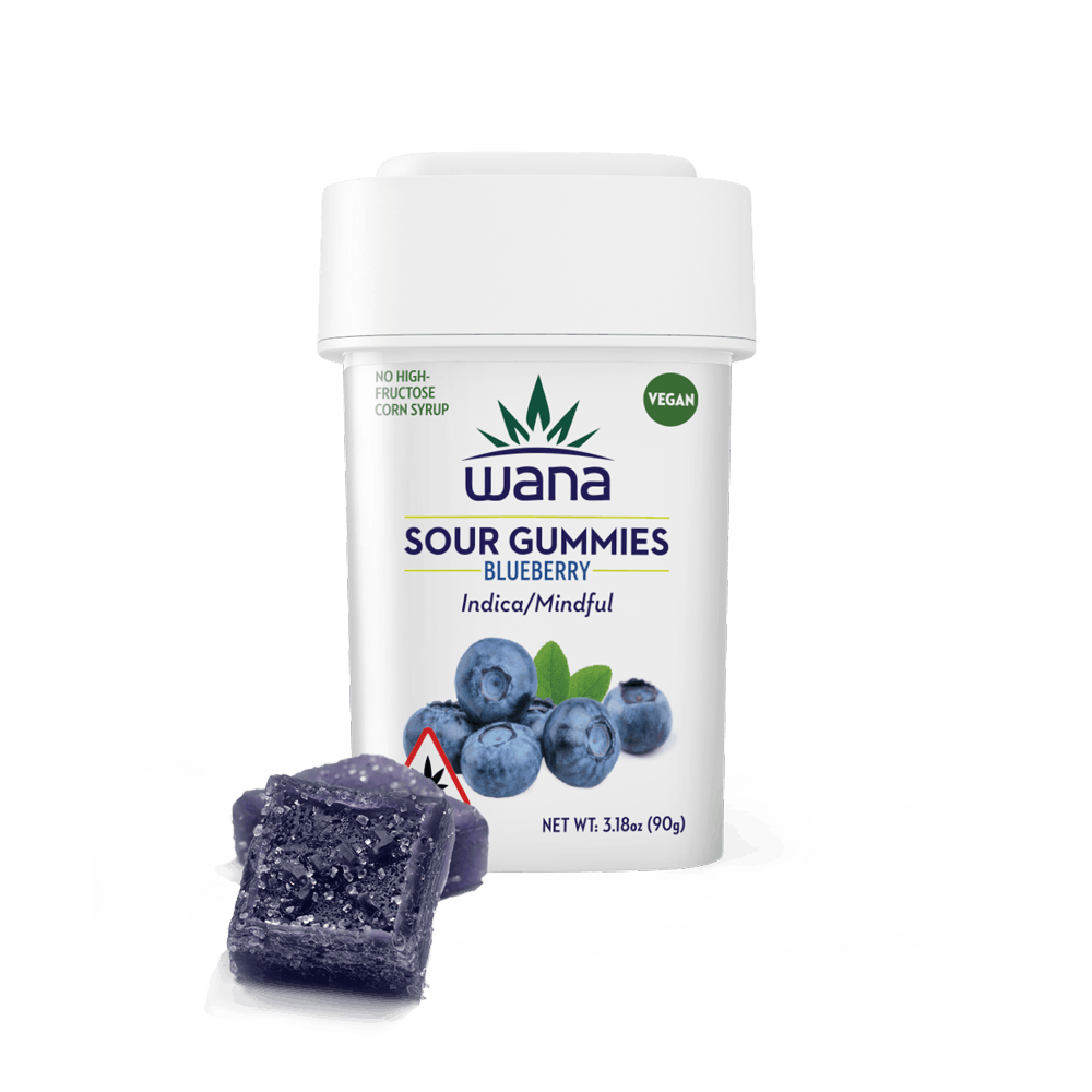 Photograph of product: Wana Blueberry Gummies 10pk 100mg