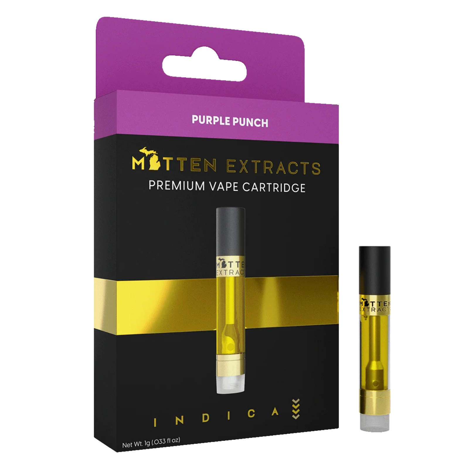 Photograph of product: Mitten Extracts | Purple Punch | Cartridge