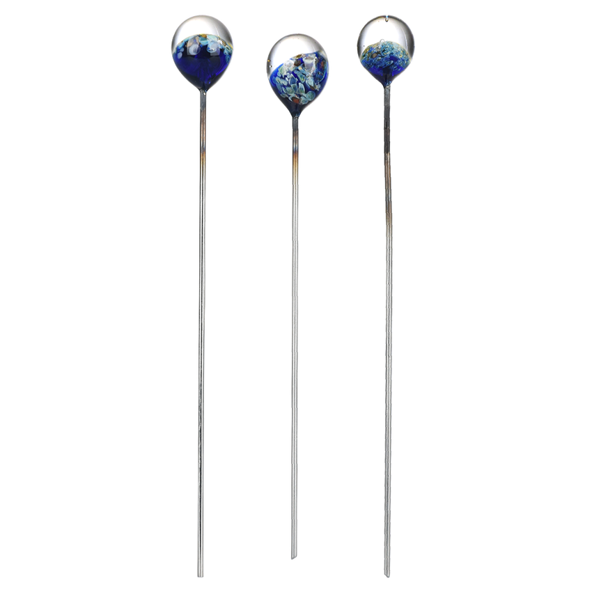 Photograph of product: Glass Marble Hairpin Poker Tool | Designs Vary