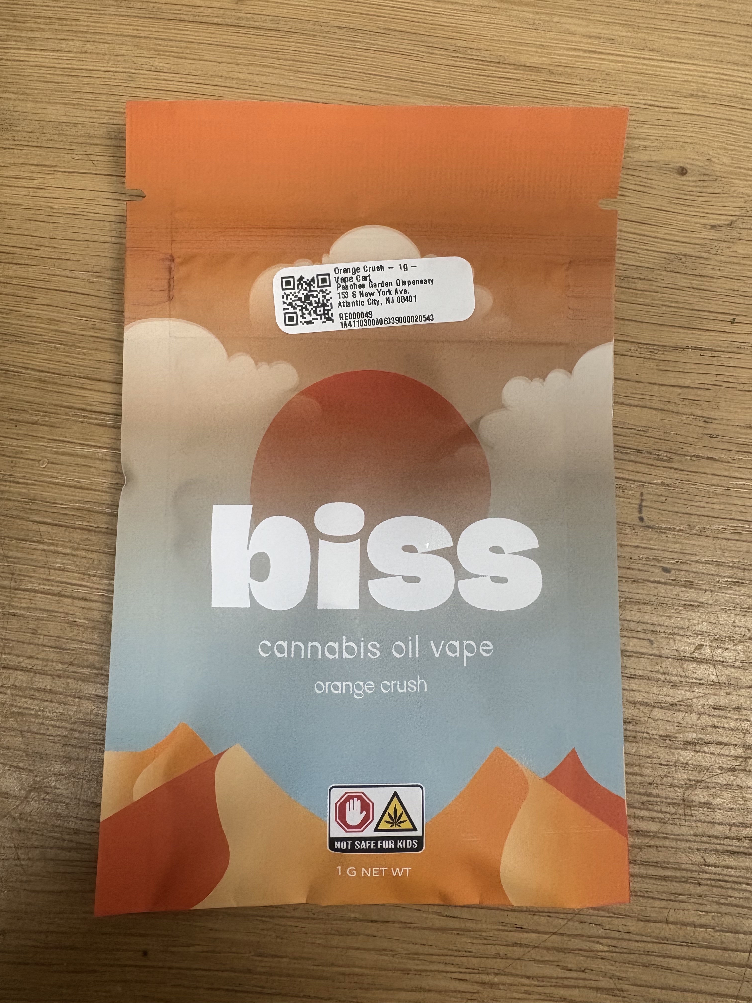 Photograph of product: Orange Crush - 1g - Vape Cart