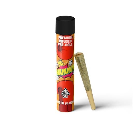 Photograph of product: D. Whammm! 1g Premium Infused Pre Roll - Chem Dawg (H) - 