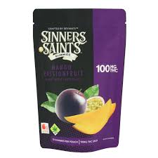 Photograph of product: Sinners & Saints Mango Passionfruit Gummies 100mg